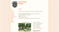 Desktop Screenshot of holychild.ca